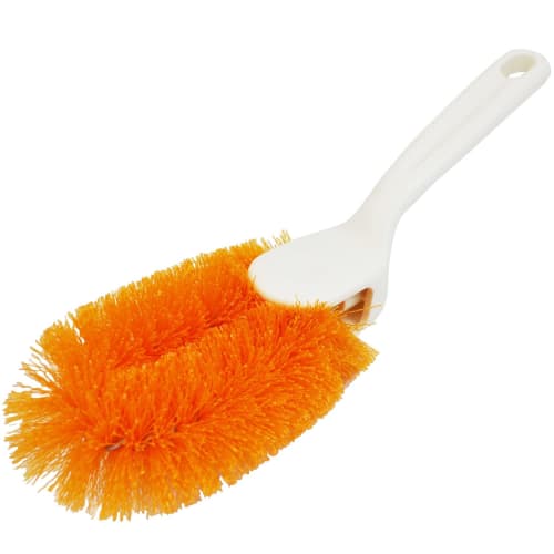 Takasago Honest Trash Brush, Hard, Medium, with Handle, Orange