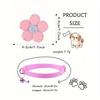 3pcs Set Cute Shiny Bow Bell Pet Collar For Daily Use - For Cats And Dogs