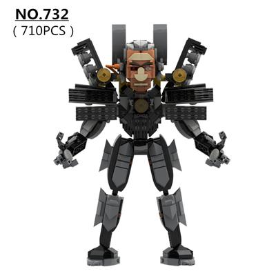 Skibidi Toilet Updated Shocking Mecha Building Blocks Assembled Bricks Toys for Boys Christmas Gifts