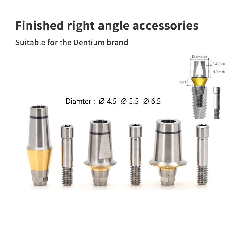 Dental Alloy Straight Composite Restorative Abutment Screw Accessories For Dentium Dental Supplies