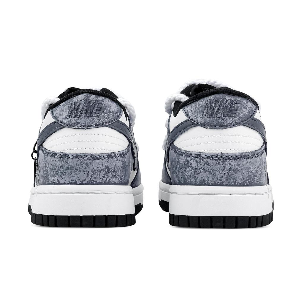 Nike Dunk One Eyed Hip Hop 1 Abrasion Resistant Low top Skateboard Shoes Unisex Gray White HF5441-100(Team773-1)