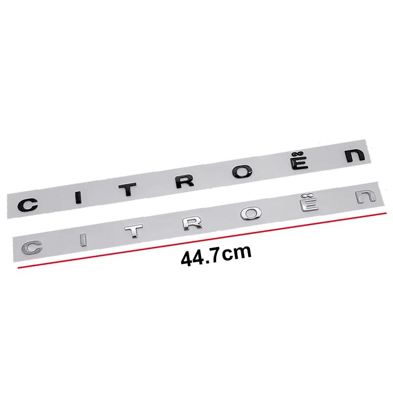 Achterklep Logo Letter Auto Sticker voor Citroen Xsara C3 Picasso Elysee Berlingo XR C4 Sega Aircross C5 Logo Embleem Accessoires