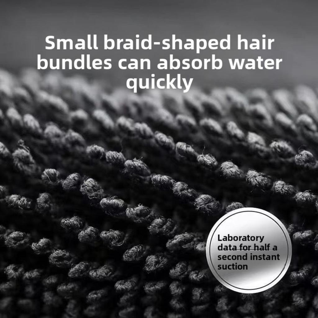 Dark Gray Car Ultra-fine Fiber Towel, Extra Large Strong Absorbent Car Wash Cloth, Tool Car Towel, Vehicle External Maintenance Ultra-fine Fiber Cloth