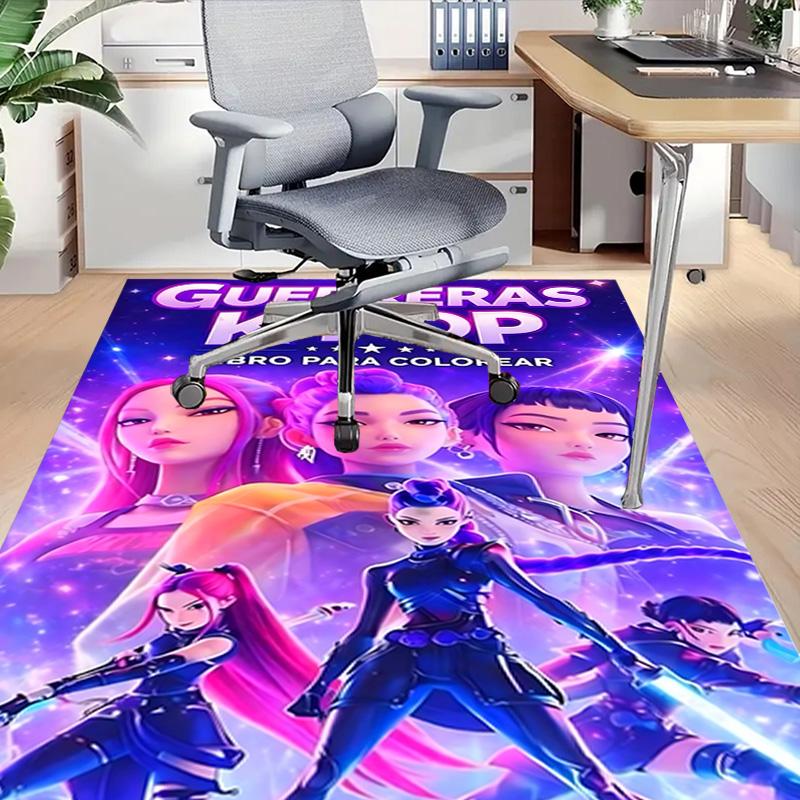 Kpop Warriors Book Carpet For Playroom Bedroom Living Room Sofa Home Decor Kids Game Area Rug Nonslip Floor Mat