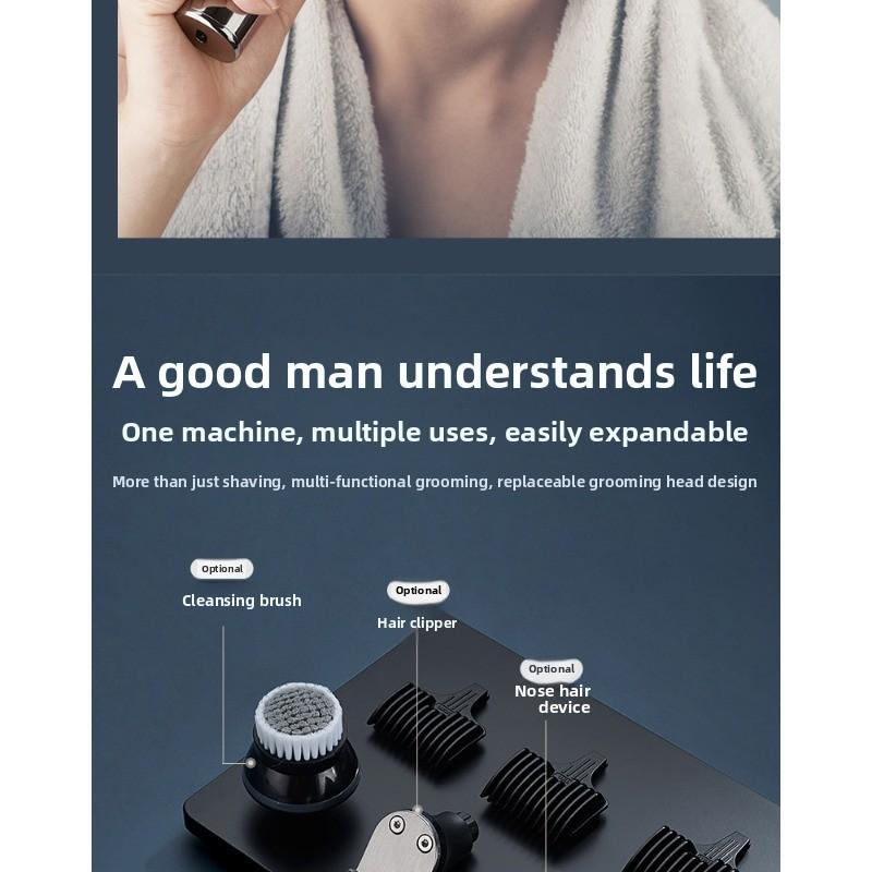 Electric Shaver Intelligent High-power LCD Display Beard Trimmer Rechargeable Facial Hair Trimmer
