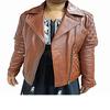 Women's Brown 100% Genuine Soft Leather Quilted Biker Jacket, Women's Brown  Lambskin Leather Slim Fit Moto Jacket, Ladies Jacket, Wife Giftv