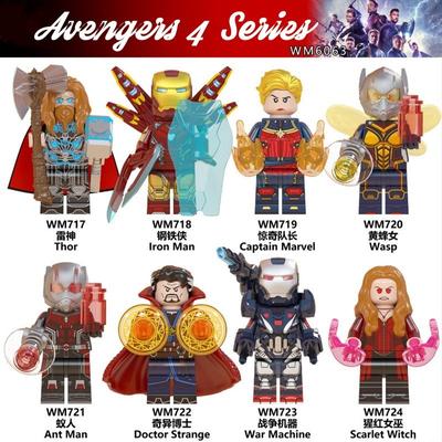 Marvel Răzbunătorii 4 Iron Man Thor Mașina de Război Ant-Man Compatibile Lego Minifigurine Piese de Construcție Jucării