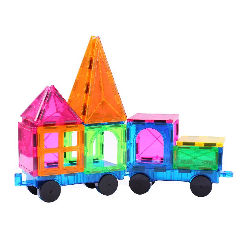 Magnetic Window Tiles: Colorful Building Blocks for Children