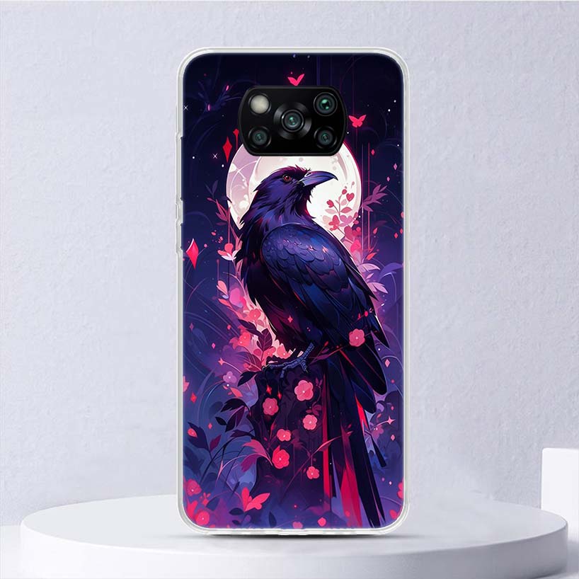 Animal Oil Painting Bird Soft Case For Xiaomi Poco X7 X6 X5 X4 X3 Nfc F7 Ultra F6 F5 Pro Phone Cover F4 Gt F3 M5S M4 M3 M5 M6 Co