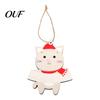 DIY Holiday Hanging Decorations Christmas Wooden Ornament, Cute Bear Gingerbread Gnome Cat Dog Personalized Winter Gifts for Tree, Party Home