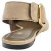 Zara Fashionable Open-Back Casual Flats Women Flats Beige 1518610102