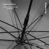Long Handle Floral Umbrella, Dual-Use for Sun & Rain, UV Protective Black Rubber Shade for Women.