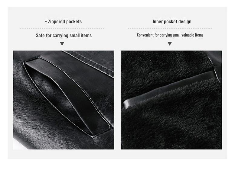 Men's Leather Business & Motorcycle Jacket with Baseball Collar (Autumn/Winter 2025 Collection)