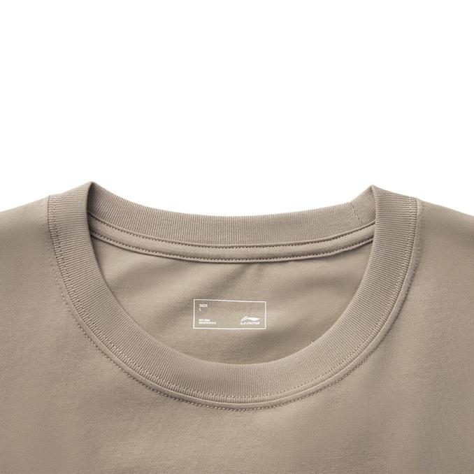 Li-Ning Simple Versatile Round Neck Comfortable Casual Short Sleeve T-Shirt Men Tops AHSVA41-4