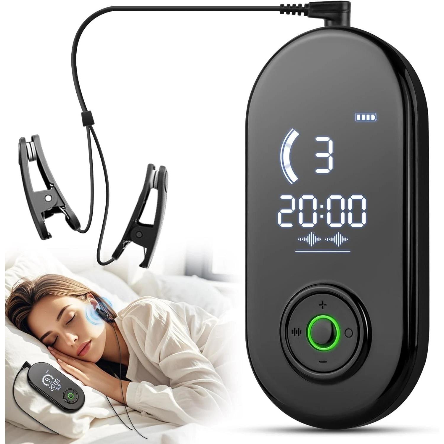 

Устройство для улучшения сна, Устройство для стимуляции блуждающего нерва с ушными клипсами, Устройство для улучшения сна, CES Микротоковая терапия для снижения тревожности и снятия усталости чёрный