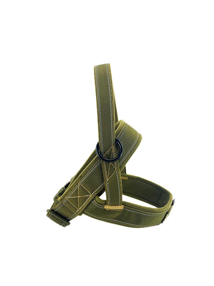 

Tactical Dog Leash and Harness Set for Large Breeds: Malinois, Golden Retriever, German Shepherd Medium армія зелений колір