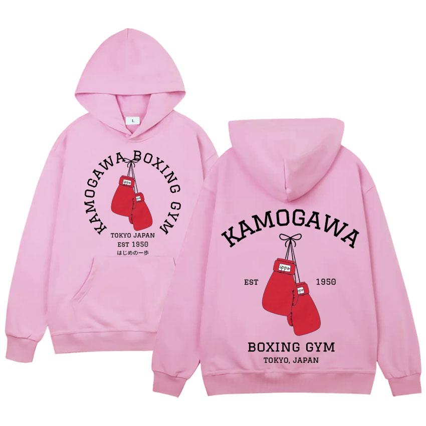 Anime Hajime No Ippo Hoodie Kamogawa Boxing Gym Pop Harajuku Hoodies Makunouchi Takamura Oversized Women