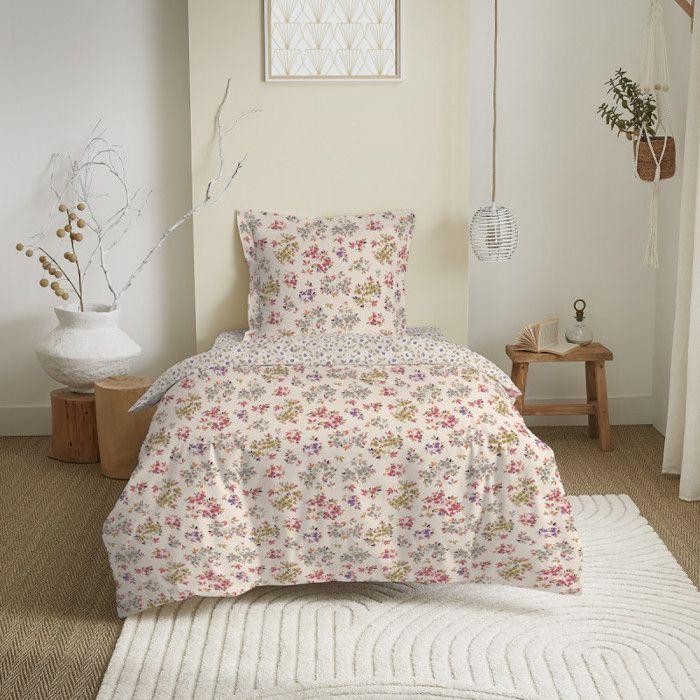 Tanya Multicoloured Reversible Duvet Set for 90 X 190 Cm Bed