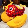 Chinese Dancing Lion Pillow Thick Soft Hand Cushion Warmer Chinese New Year National Style Auspicious Sofa Decoration Chair Pad Car Seat Pillow