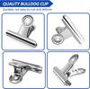 4/6/12 Pcs Stainless Steel Snack Bag Clips - Air-Tight Food Preservation Clips with Compartment Hook for Office School Home Use