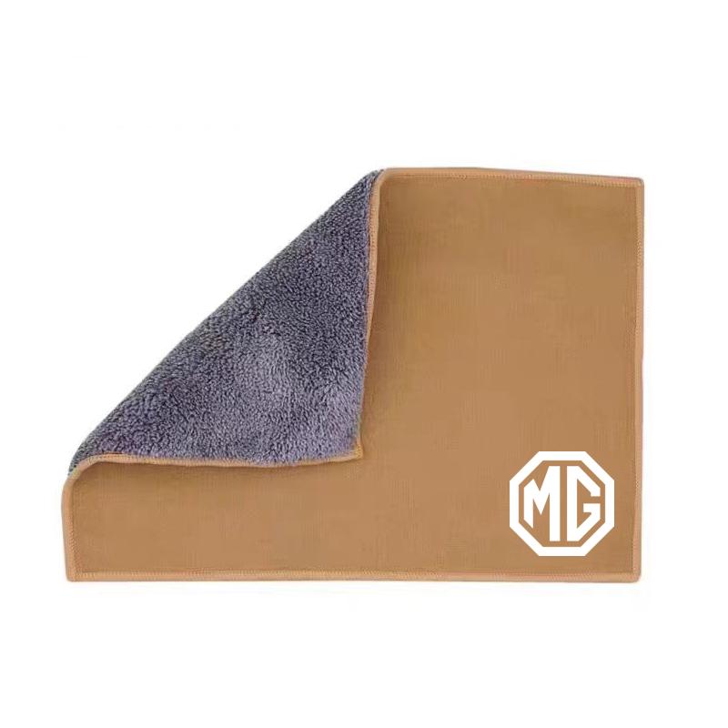 Car Suede Towel Rag Cleaning Soft Brush Cleaner Tools For Morris Garages MG ZS 5 7 6 Cyberster MG4 EV ES5 HS ONE GT GS MG3 EZS