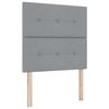 VidaXL Lit ressorts avec matelas gris clair petit double tissu 3339371