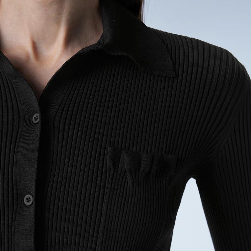 JNBY 2024 Spring Slim-Fit Polo Knit Sweater