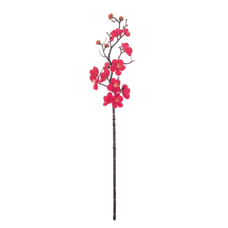 1PC Fiore Artificiale Ramo di Fiori di Pruno Fiore Real Touch per Tavolo Bouquet da Sposa Decorazione per la Casa Accessori per Ghirlande Natalizie