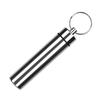 Aluminum Alloy Portable Pill Case Waterproof Keychain Hanging Capsule Bottle Container Outdoor Camping Travel Tablet Storage Box