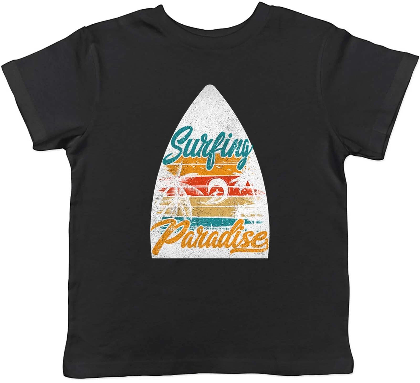 Surfing Paradise Childrens Kids T-Shirt Boys Girls Gift 100
