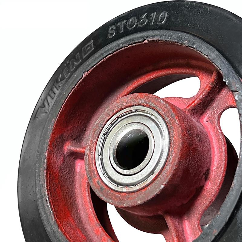 6, 8,10, 12 Inches Push Cart Rubber Wheel Heavy Duty Wheel Replacement Of Trolley Cart Handtruck/Pushcart