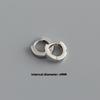Gold Plated 925 Sterling Silver Hoop Earrings Women Trendy Ear Bone Perforated Design for Weddings