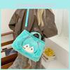 Hatsune Plush Miku Shoulder Bag For Girls Cartoon Adjustable Shoulder Strap