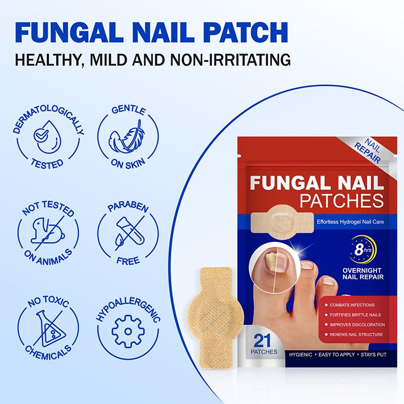 Waterproof Toenail Fungus Patches – For Nail Repair, Ingrown Correction, and Discolored or Damaged Nails
