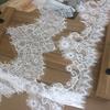Handmade Floral Embroidery Lace 3 Yard Wedding Embroidery Hollowed Out Lace  Wedding Dress