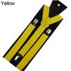 Men'S And Women'S Candy Color Clip Type Elastic Suspenders With Y-Shaped Adjustable Brackets Gifts