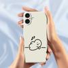 For iPhone 17 Case Stick Figure Pattern Printing Straight Edge TPU Phone Back Cover