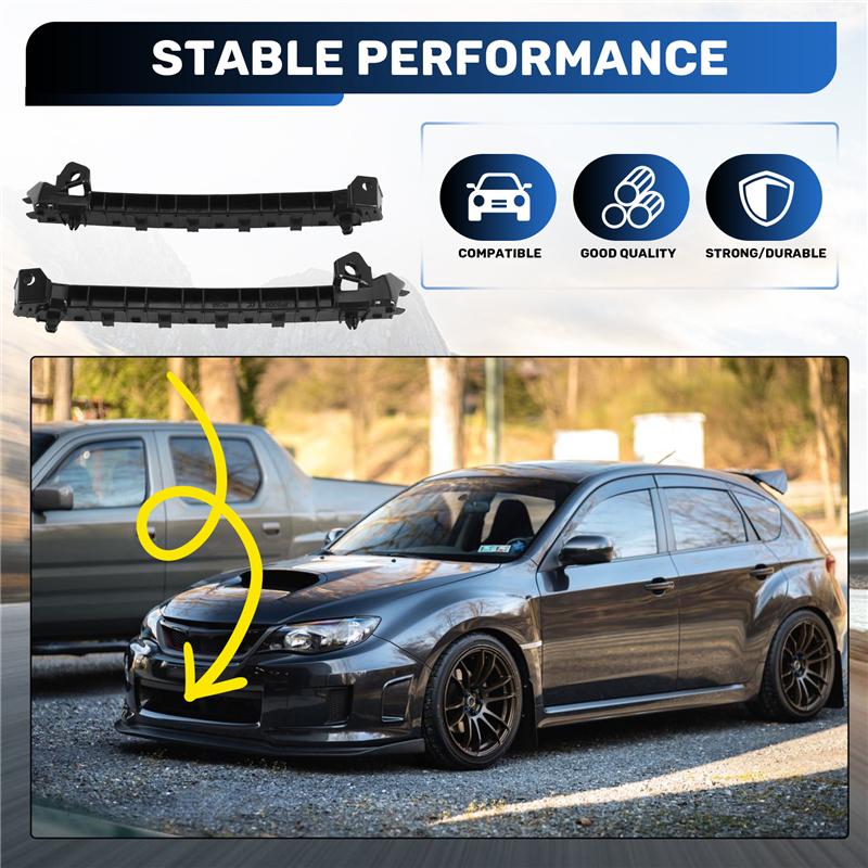 1 Pair Front Left Right Bumper Bracket Holder Mount For Subaru Impreza 2008-2011 GT & WRX 57707FG002 57707FG012-A99D