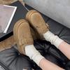 Fashionable New Round Toe Comfortable Thick Sole Non Slip Casual Snow Boots Winter Sexy with Plush Warm Work Boots for Women