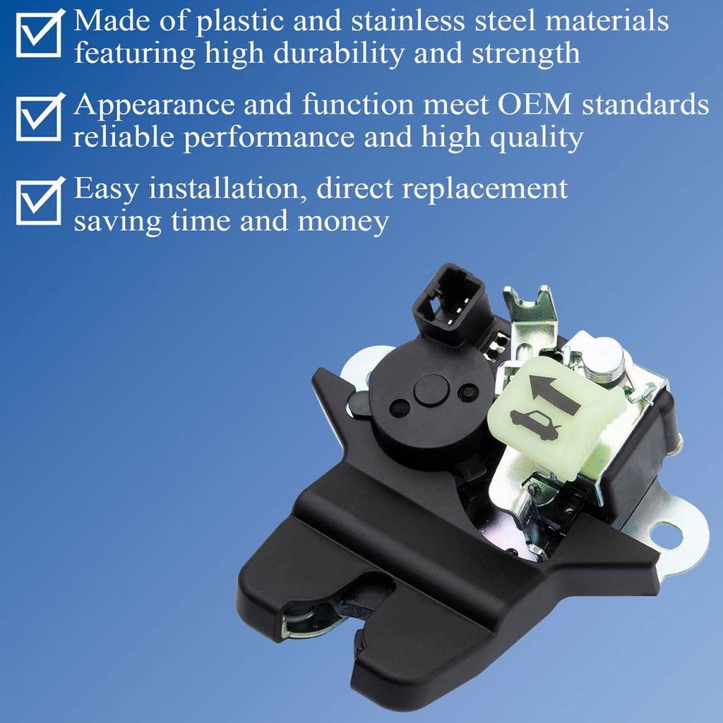 Durable Car Trunk Lock Liftgate Actuator Compatible for 2016-2019 81230-D4000 81230D4000 Rear Tailgate Cargo Compartment