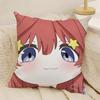 The Quintessential Quintuplets Pillow Case Natural Linen Double-Sided Printing Sofa Home Decor Cushion Cover