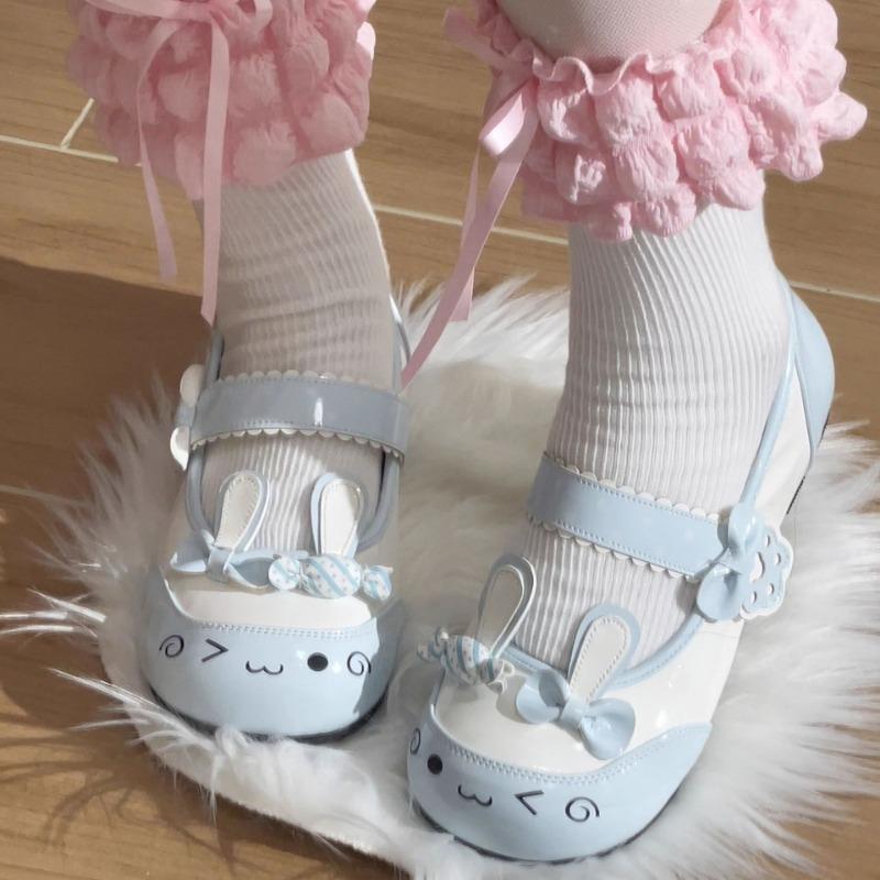 

Sweet and cute pink olita shoes flat single shoes women s spring and autumn bow big head kitten uniform shoes 40 синий