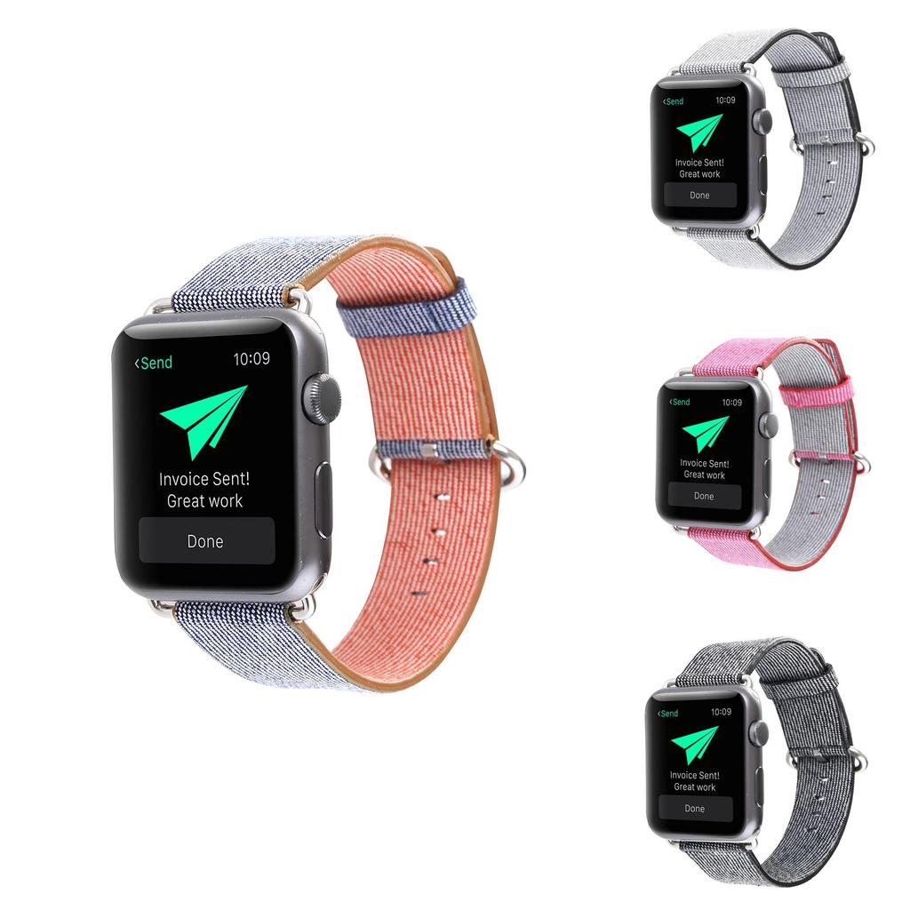 For Apple Watch Multi Color Woven Adjustable Strap For Fashionable Men And Women