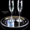 Flavinmci 2-Pack Silver-Plated Stainless Steel Serving Trays