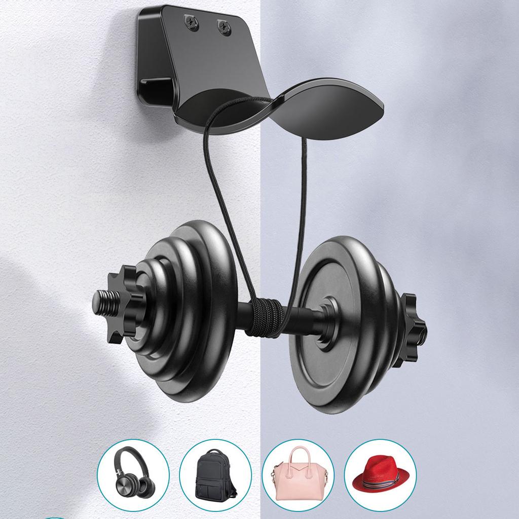 Wandhalterung für Kopfhörerständer, platzsparender Kopfhörerhalter, Haken für unter den Schreibtisch, einfach einzurichtender Klemmhalter