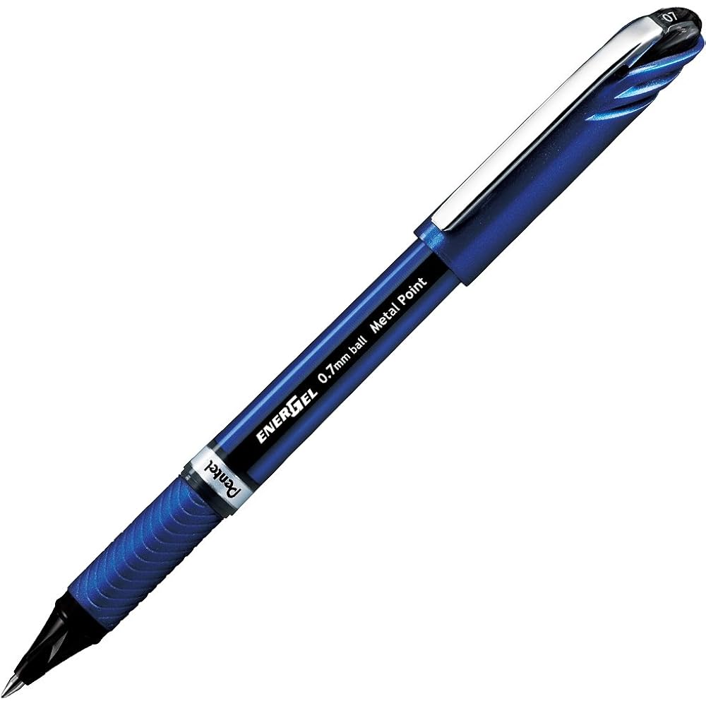 Pentel Ballpoint Pen Gel Ink Gel Euro 0.7mm Blue Shaft XBL27-A Black 5pcs