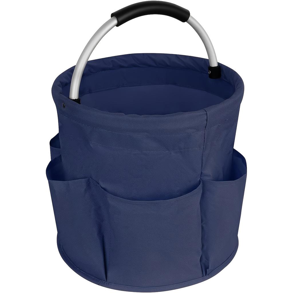 1 Stück Aufbewahrungstasche mit großer Kapazität mit faltbarem Korb für Autoreinigung und Aufbewahrung Picknicktasche mit Griff Outdoor-Reinigungswerkzeugtasche