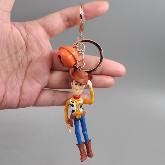 Keychain Pendant, Woody Buzz Lightyear Car Air Freshener, Aromatherapy Vent Clip Car Accessory for Toy Fan Gift