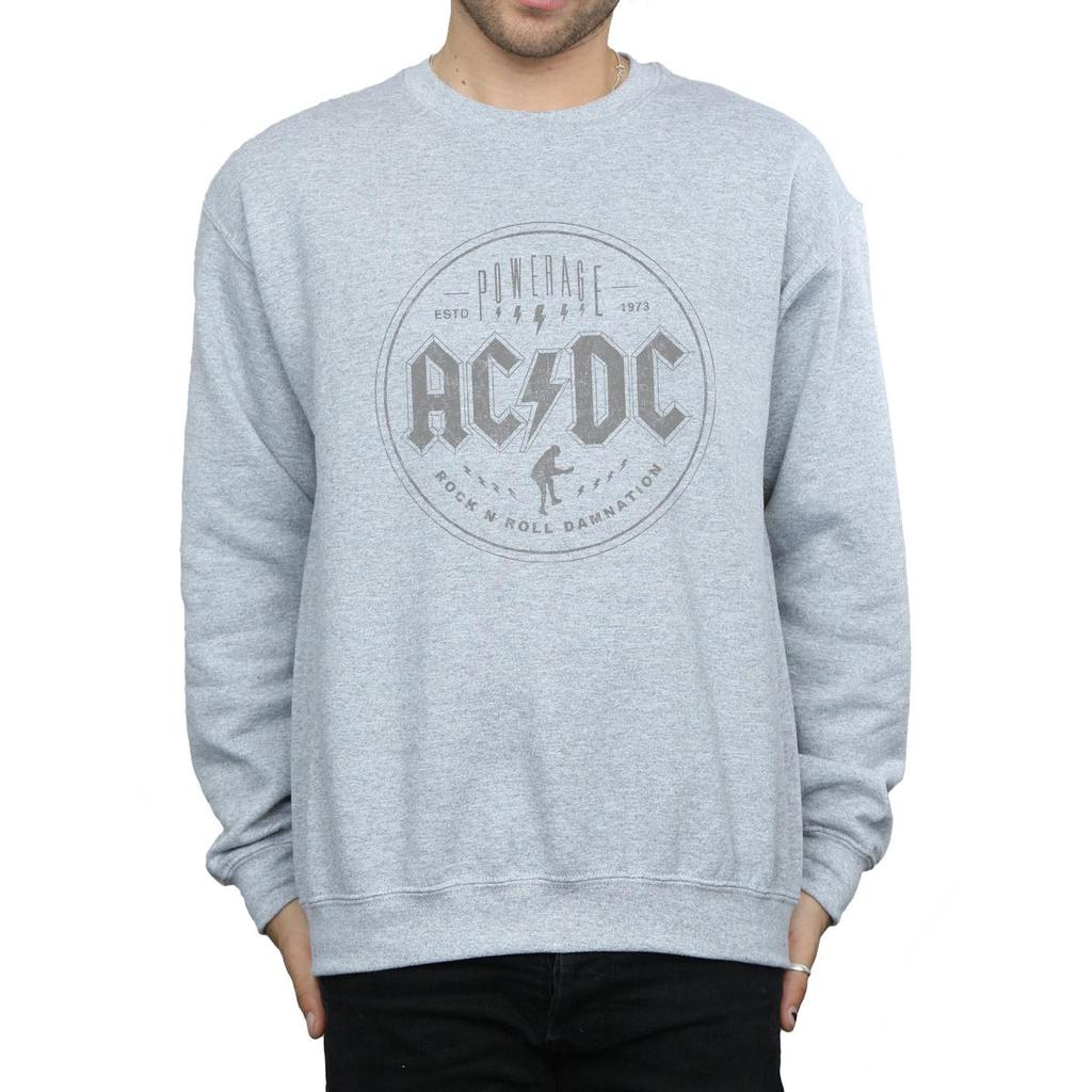 AC/DC Mens Rock N Roll Damnation Black Sweatshirt
