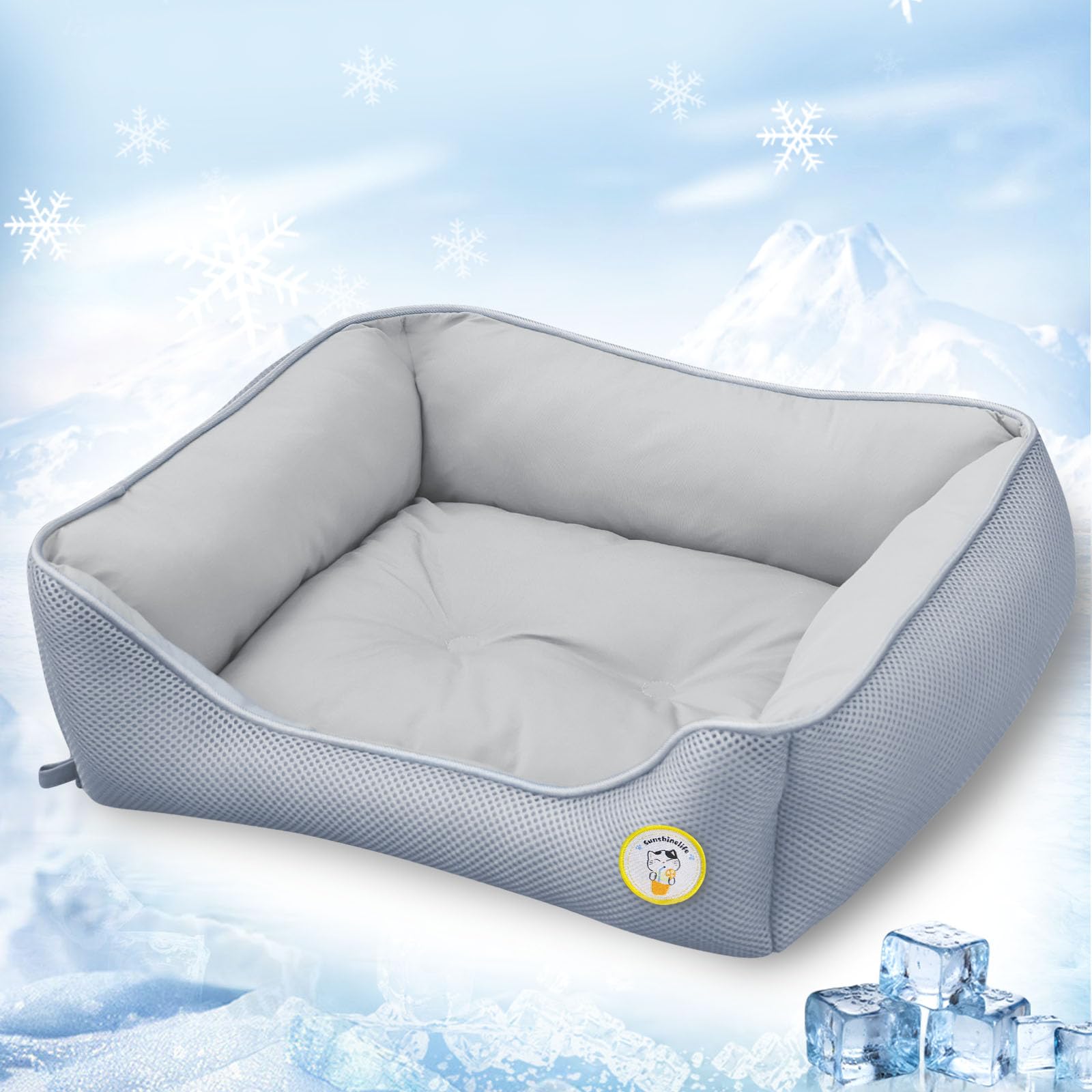 

SunshineLife TEIJIN наполнитель перманентно дезодорирующий и Домашний кот и собака летний двойной антибактериальный и перманентный питомец многоразовый питомец серый [Teijin + 99%] серый